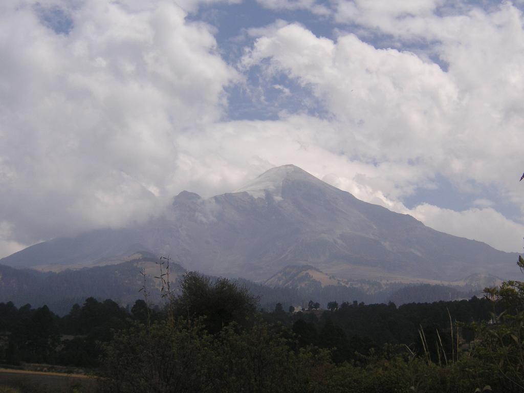 The big one, El Pico de Orizaba, about 18,400 feet.